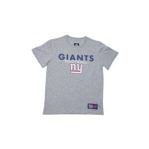 NFL Team Apparel Giants Football T-Shirt Youth Gray Short Sleeve, Size M(10/12)